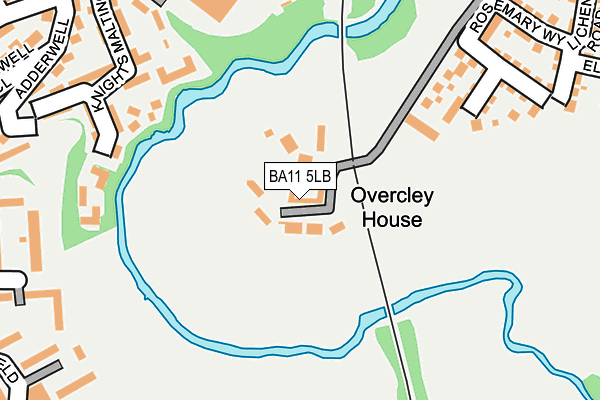 BA11 5LB map - OS OpenMap – Local (Ordnance Survey)