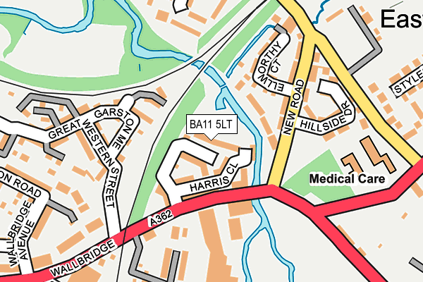 BA11 5LT map - OS OpenMap – Local (Ordnance Survey)