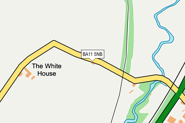 BA11 5NB map - OS OpenMap – Local (Ordnance Survey)