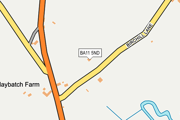BA11 5ND map - OS OpenMap – Local (Ordnance Survey)