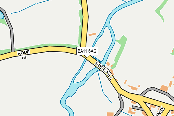 BA11 6AG map - OS OpenMap – Local (Ordnance Survey)