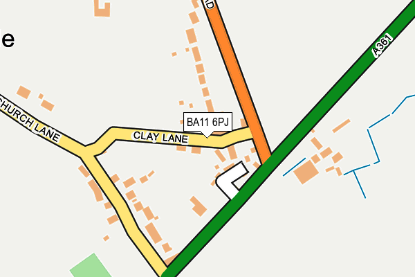 BA11 6PJ map - OS OpenMap – Local (Ordnance Survey)