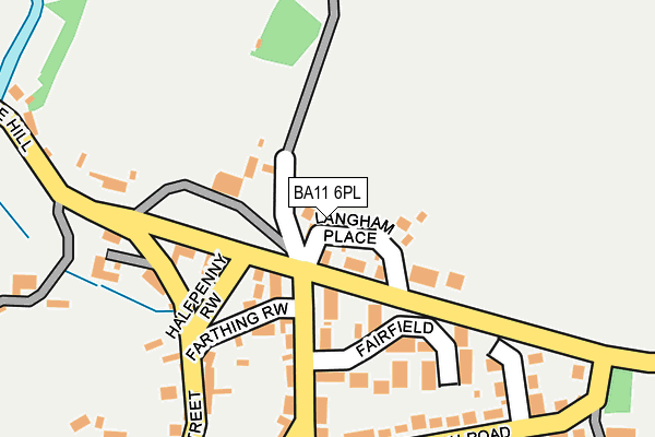 BA11 6PL map - OS OpenMap – Local (Ordnance Survey)