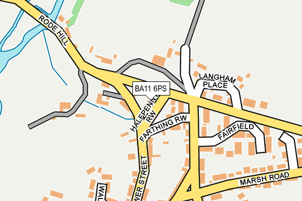 BA11 6PS map - OS OpenMap – Local (Ordnance Survey)