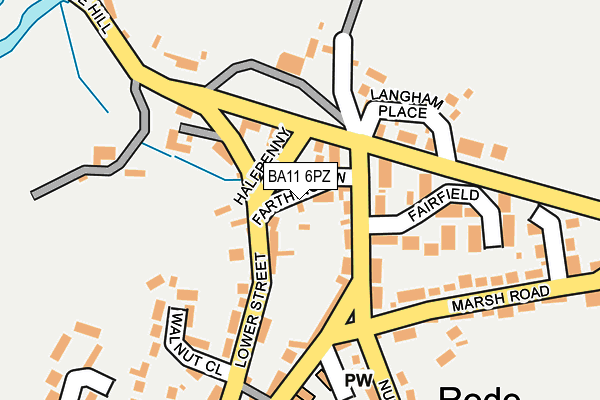 BA11 6PZ map - OS OpenMap – Local (Ordnance Survey)