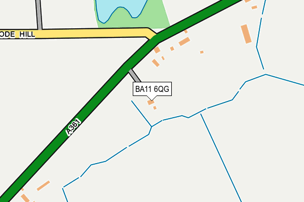 BA11 6QG map - OS OpenMap – Local (Ordnance Survey)
