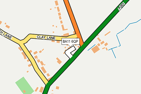 BA11 6QP map - OS OpenMap – Local (Ordnance Survey)