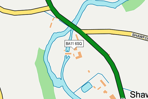 BA11 6SQ map - OS OpenMap – Local (Ordnance Survey)