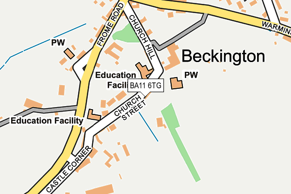 BA11 6TG map - OS OpenMap – Local (Ordnance Survey)