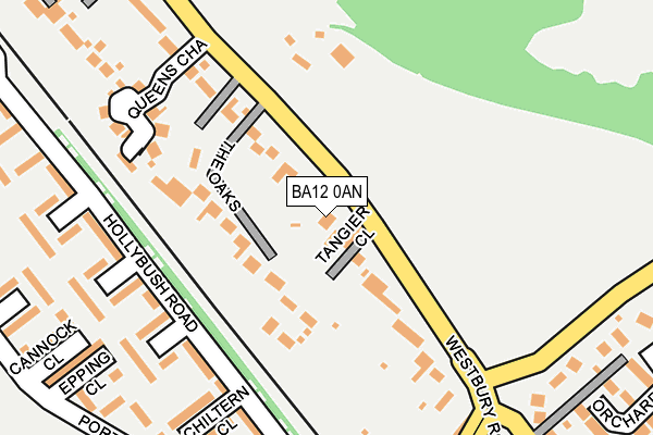 BA12 0AN map - OS OpenMap – Local (Ordnance Survey)