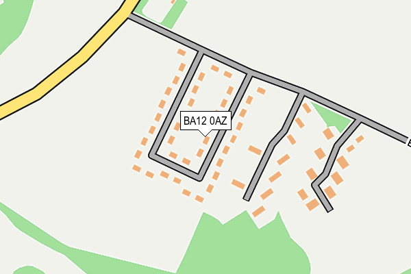 BA12 0AZ map - OS OpenMap – Local (Ordnance Survey)