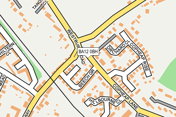 BA12 0BH map - OS OpenMap – Local (Ordnance Survey)