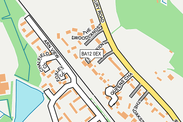 BA12 0EX map - OS OpenMap – Local (Ordnance Survey)