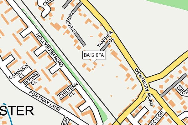 BA12 0FA map - OS OpenMap – Local (Ordnance Survey)