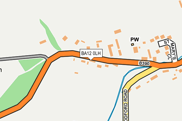 BA12 0LH map - OS OpenMap – Local (Ordnance Survey)