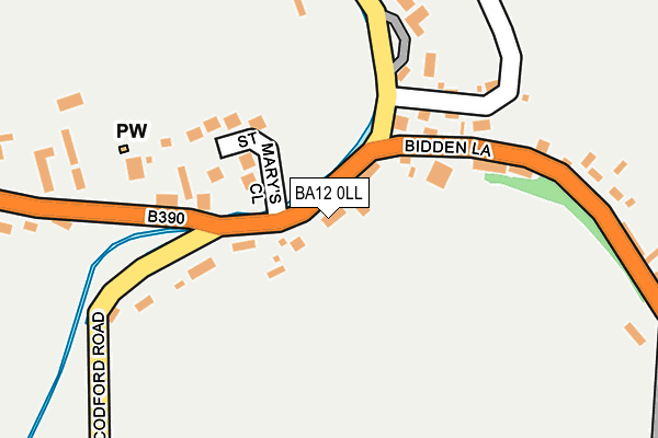 BA12 0LL map - OS OpenMap – Local (Ordnance Survey)