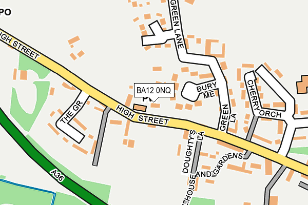 BA12 0NQ map - OS OpenMap – Local (Ordnance Survey)