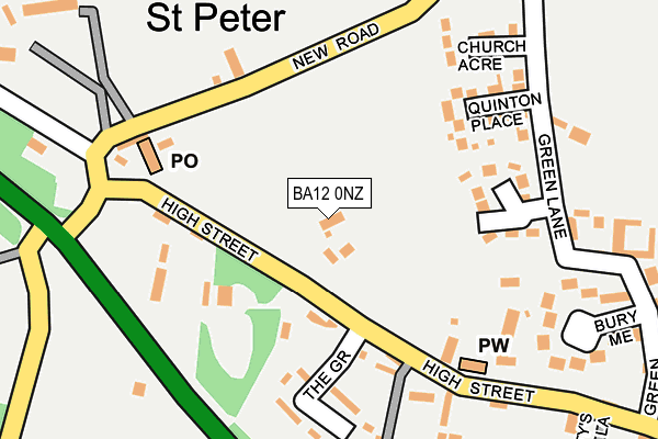 BA12 0NZ map - OS OpenMap – Local (Ordnance Survey)