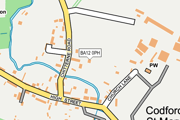 BA12 0PH map - OS OpenMap – Local (Ordnance Survey)
