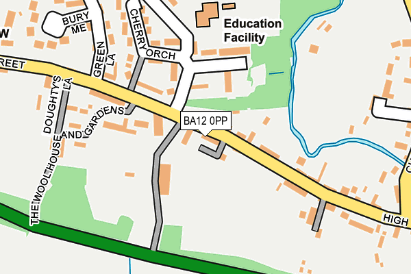 BA12 0PP map - OS OpenMap – Local (Ordnance Survey)