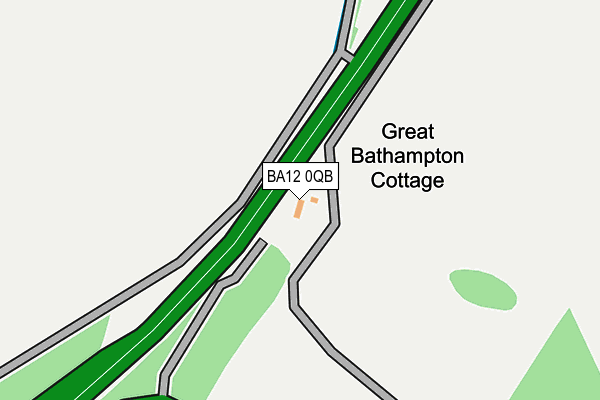 BA12 0QB map - OS OpenMap – Local (Ordnance Survey)