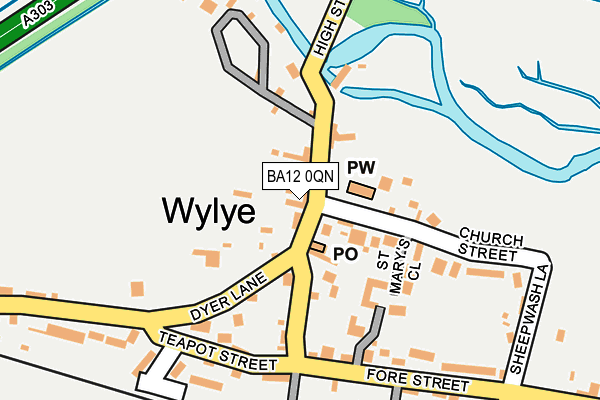 BA12 0QN map - OS OpenMap – Local (Ordnance Survey)