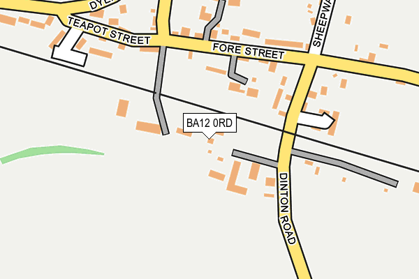 BA12 0RD map - OS OpenMap – Local (Ordnance Survey)