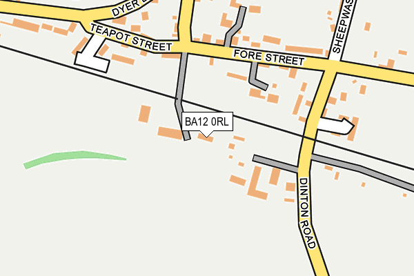 BA12 0RL map - OS OpenMap – Local (Ordnance Survey)