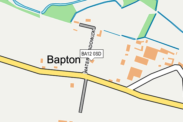 BA12 0SD map - OS OpenMap – Local (Ordnance Survey)