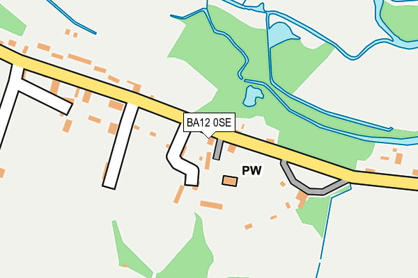 BA12 0SE map - OS OpenMap – Local (Ordnance Survey)