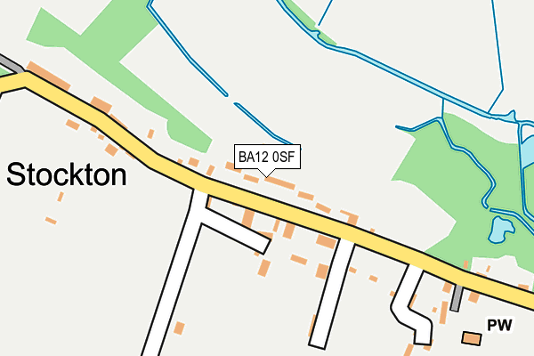 BA12 0SF map - OS OpenMap – Local (Ordnance Survey)