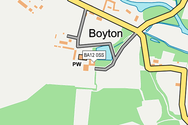 BA12 0SS map - OS OpenMap – Local (Ordnance Survey)