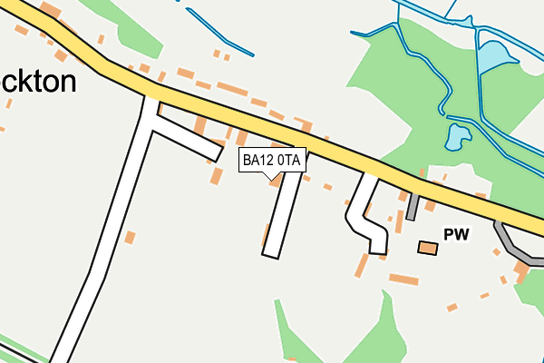 BA12 0TA map - OS OpenMap – Local (Ordnance Survey)