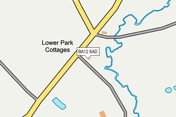 BA12 6AD map - OS OpenMap – Local (Ordnance Survey)