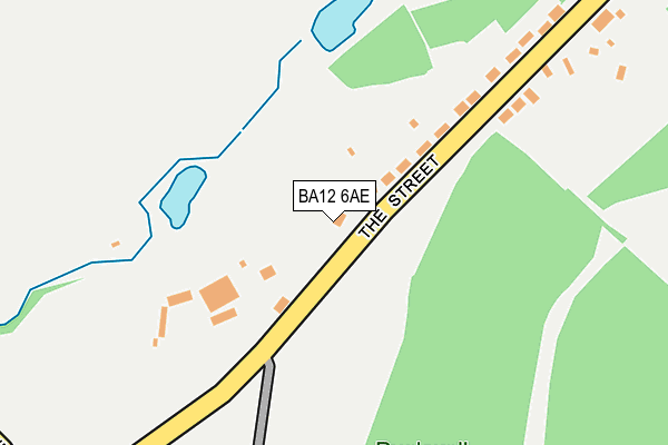 BA12 6AE map - OS OpenMap – Local (Ordnance Survey)