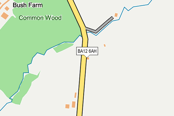 BA12 6AH map - OS OpenMap – Local (Ordnance Survey)