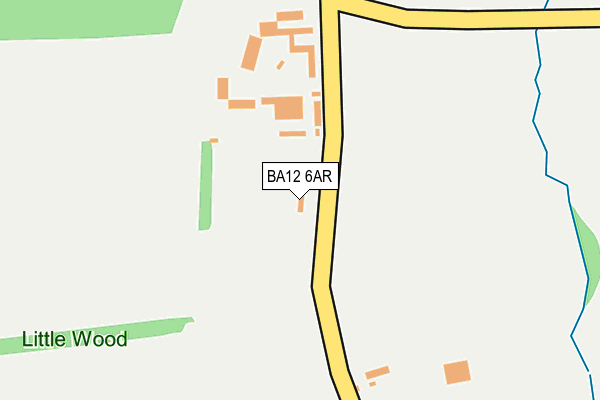 BA12 6AR map - OS OpenMap – Local (Ordnance Survey)