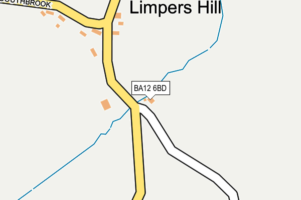 BA12 6BD map - OS OpenMap – Local (Ordnance Survey)