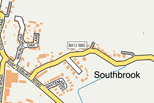 BA12 6BG map - OS OpenMap – Local (Ordnance Survey)