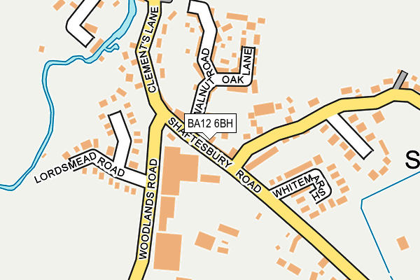 BA12 6BH map - OS OpenMap – Local (Ordnance Survey)