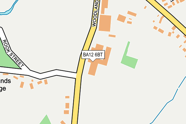 BA12 6BT map - OS OpenMap – Local (Ordnance Survey)