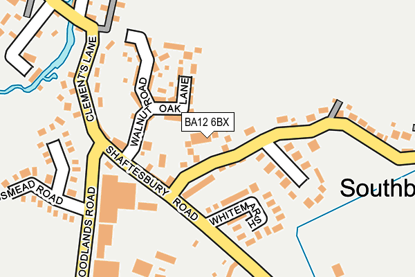 BA12 6BX map - OS OpenMap – Local (Ordnance Survey)