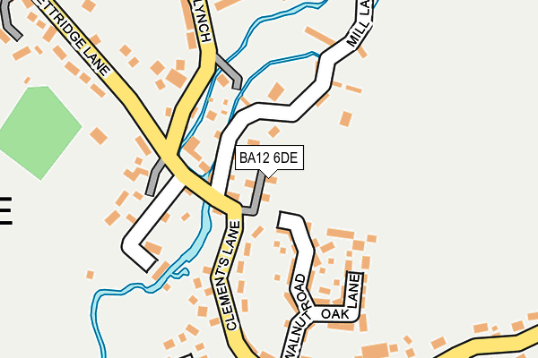 BA12 6DE map - OS OpenMap – Local (Ordnance Survey)