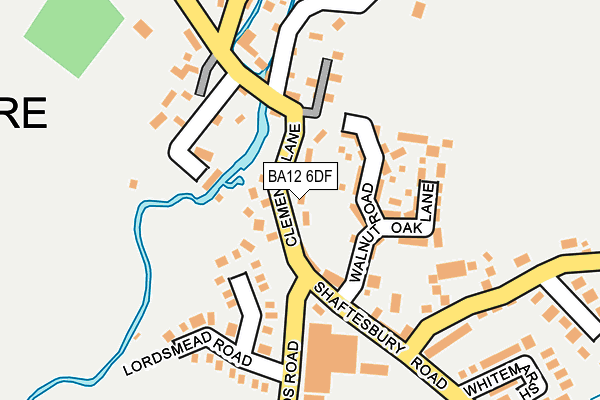 BA12 6DF map - OS OpenMap – Local (Ordnance Survey)