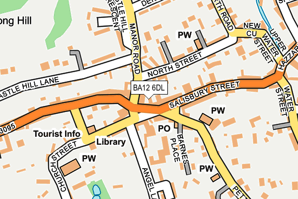 BA12 6DL map - OS OpenMap – Local (Ordnance Survey)