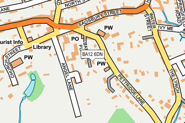 BA12 6DN map - OS OpenMap – Local (Ordnance Survey)