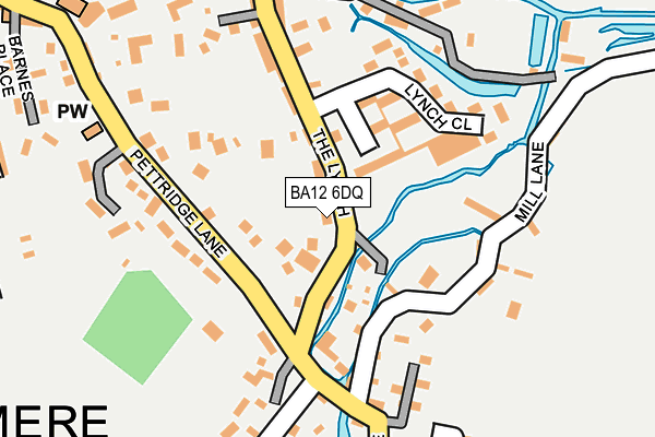 BA12 6DQ map - OS OpenMap – Local (Ordnance Survey)