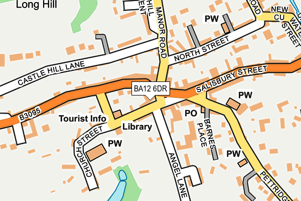 BA12 6DR map - OS OpenMap – Local (Ordnance Survey)