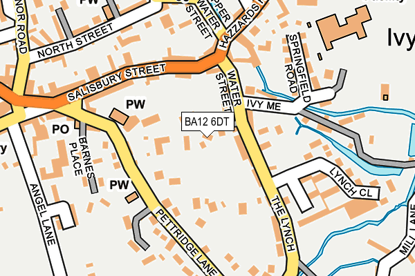 BA12 6DT map - OS OpenMap – Local (Ordnance Survey)