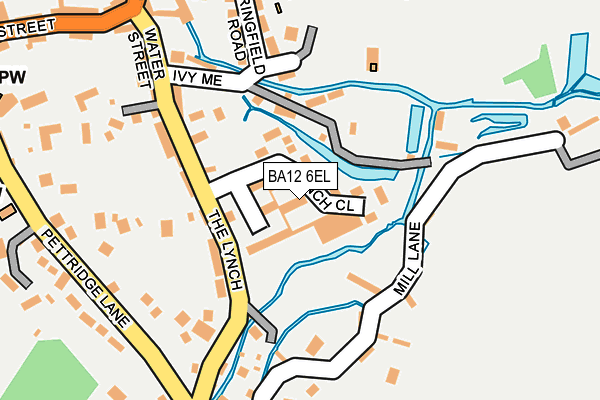 BA12 6EL map - OS OpenMap – Local (Ordnance Survey)